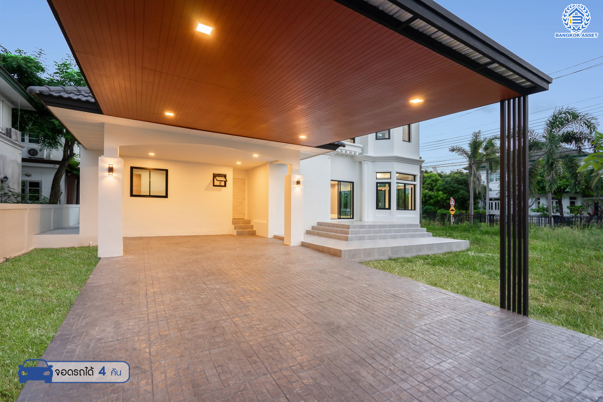 คฤหาสน์มือสองตกแต่งใหม่ ม.ราชพฤกษ์ บางบอน4 #หลังมุม ตกแต่งหรูหรา ดีไซน์ Classic เนื้อที่ 116.1 ตร.ว. ฟังก์ชัน 4 ห้องนอน 4 ห้องน้ำ 1 ห้องแม่บ้าน จอดรถได้ 4 คัน พื้นที่สนามหญ้าด้านข้างกว้างกว่า 200 ตร.ม. บนทำเลศักยภาพ เชื่อมต่อหลายเส้นทาง ใกล้เดอะมอลล์บางแค จุดขึ้นทางด่วน "เพชรเกษม" และรถไฟฟ้าสายสีน้ำเงิน "สถานีหลักสอง"